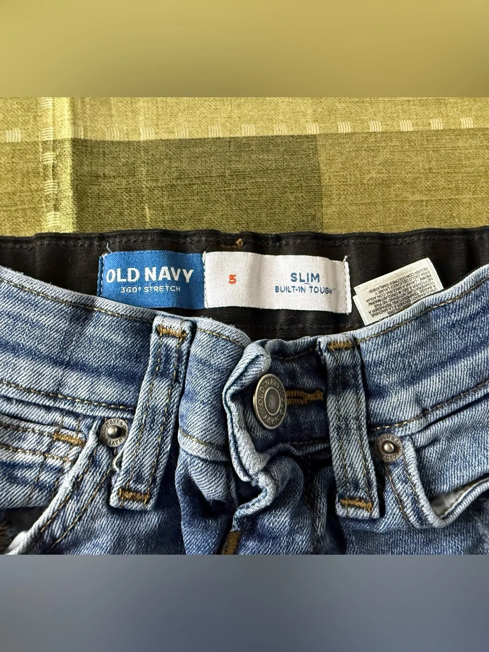 Old Navy Medium Blue Distressed Denim Shorts for Kids